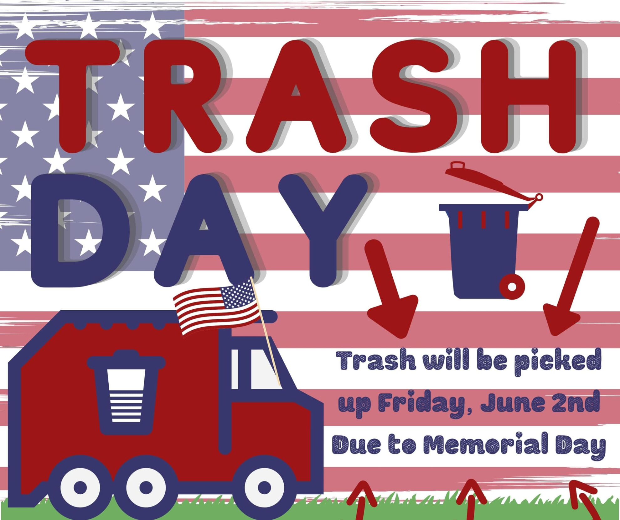 TrashMemorial Day City of Scribner, Nebraska Dodge County Small